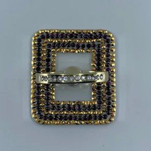 Handmade clear square phone Ring Stand, Grip.